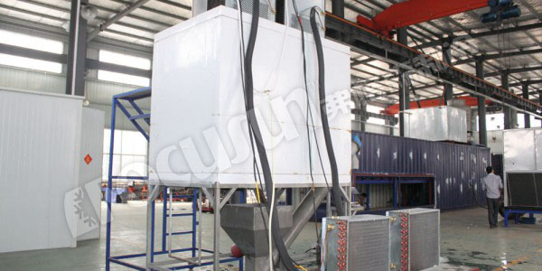2600G cube ice machine+1 ton ice bin+semi-automatic ice packaging machine--Australia-3